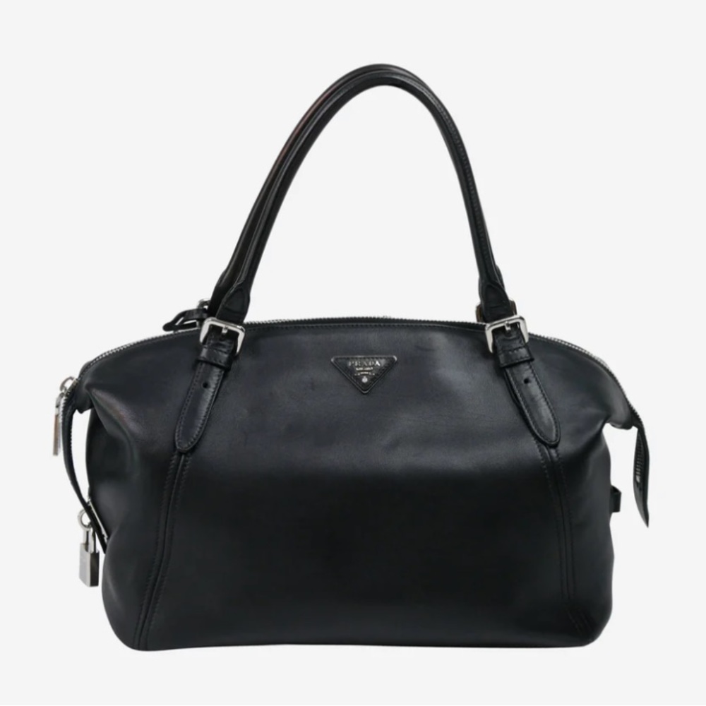 Prada Soft Calf Leather Satchel Bag